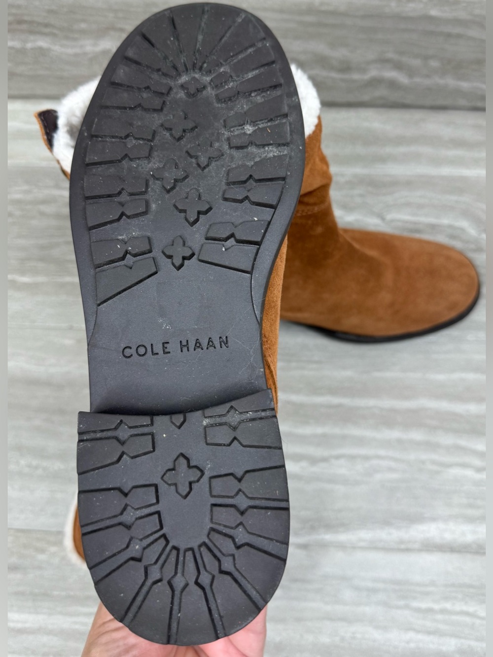 Cole Haan Quiana Suede Mid Waterproof Ankle Boots Size 7.5 - Picture 10 of 11